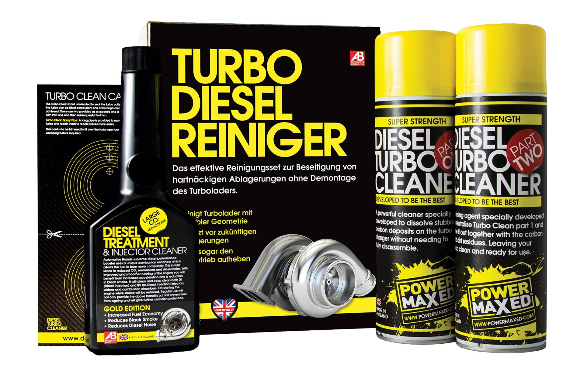 Turbo Diesel Reiniger | Reinigungsset für Turbolader mit variabler Geometrie von POWERMAXED