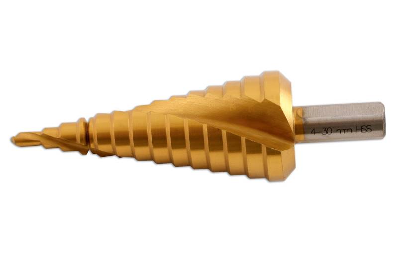 Power-Tec 91170 Stufenbohrer, 4-30 mm, in 2 mm-Stufen von PowerTec