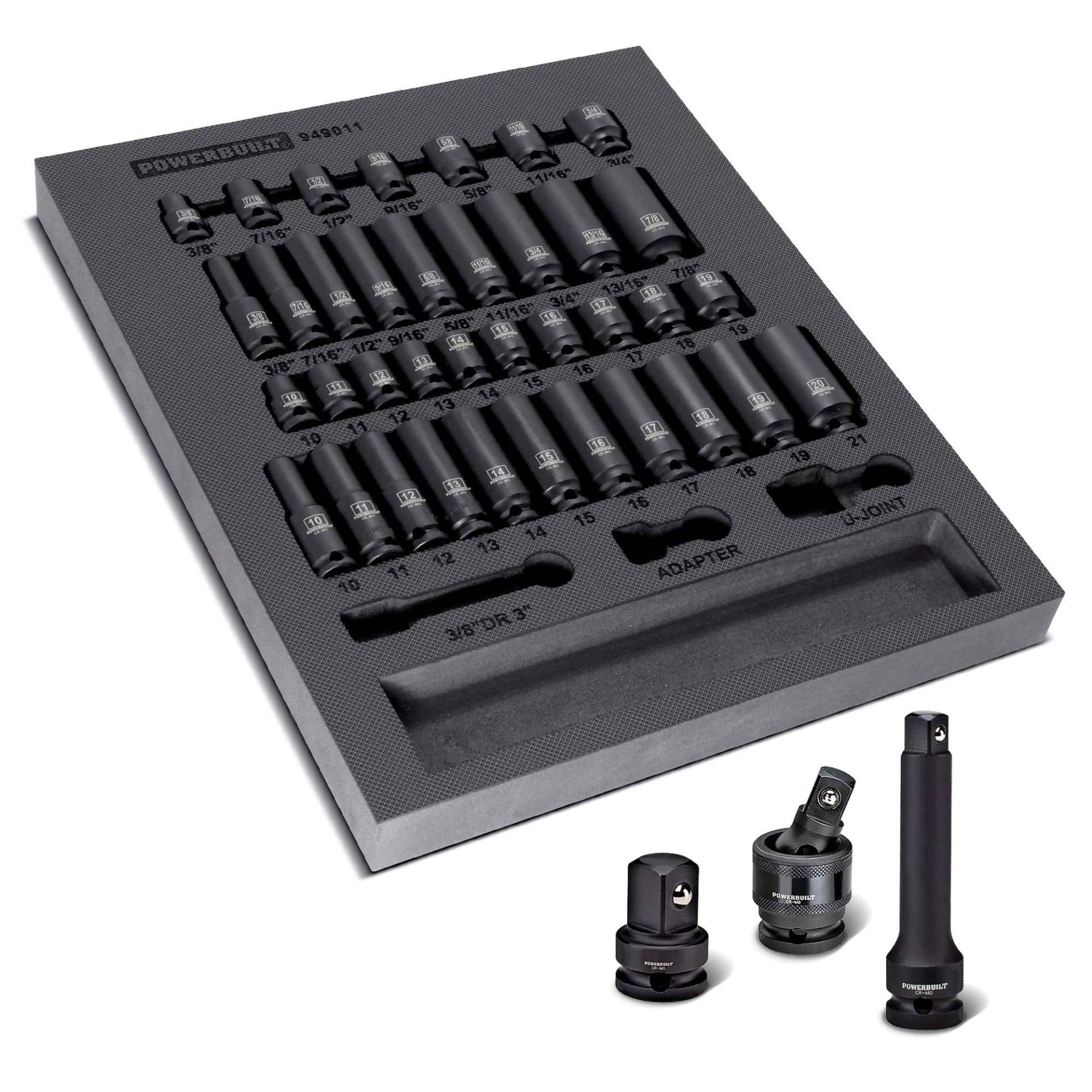 Powerbuilt 949012 63pc 1/2 Dr. Master Impact Socket Set, 1 Pack Powerbuilt 949012 63pc 1/2 Dr. Master Impact Socket Set, 1 Pack von Powerbuilt