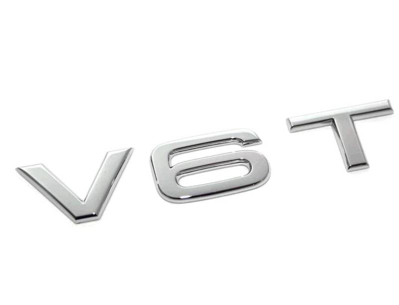 V6T V8T V10 V12 W12 RS7 SQ5 A8L Buchstabe Nummer Emblem Schwarz glänzend Auto Styling Kotflügel Seite Kofferraum Abzeichen Logo Aufkleber von Homry