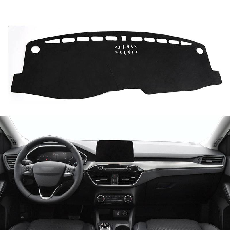 Auto Armaturenbrett Abdeckung für Ford Focus MK4 2019 2020, Anti-Rutsch Armaturenbrett Abdeckung Matte Sonnenschutz Matte Innenverkleidung Teppich. von PpeiliL