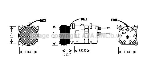 Kompressor, Klimaanlage Prasco CNK222 von Prasco