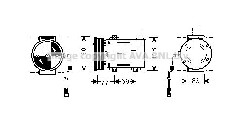 Kompressor, Klimaanlage Prasco FDAK289 von Prasco