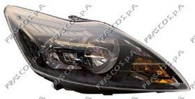 Prasco - FD4264923 - Ford - Focus - Mod. 08/07-02/11 - Scheinwerfer Rechts-H7+H1-Mit Lwr-Mit Motor-Schwarz Prasco - FD4264923 - Ford - Focus - Mod. 08/07-02/11 - Scheinwerfer Rechts-H7+H1-Mit Lwr-Mit Motor-Schwarz von Prasco
