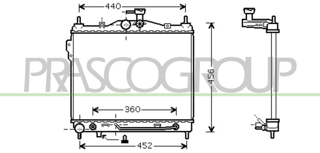 Radiator Getz 1.5 i * Aut. 08/02- Radiator Getz 1.5 i * Aut. 08/02- von Prasco