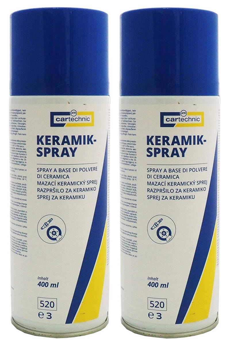 2x 400ml cartechnic Keramikspray, Schmiermittel, Montagepaste, Keramikpaste von Preisjubel