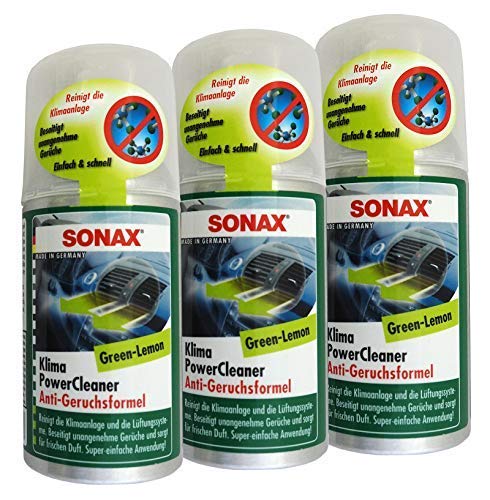 Preisjubel 3 x SONAX KlimaPowerCleaner Green-Lemmon 100ml, Klimaanlagen-Reiniger von Preisjubel