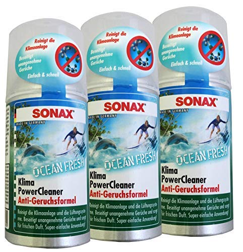 Preisjubel 3 x SONAX KlimaPowerCleaner Ocean-Fresh 100ml, Klimaanlagenreiniger, Klimagerät von Preisjubel