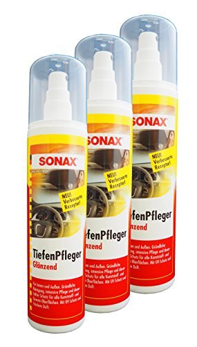 Preisjubel 3 x SONAX Tiefenpfleger glänzend 300ml, Kunststoff Pflege Reiniger Gummi von Preisjubel