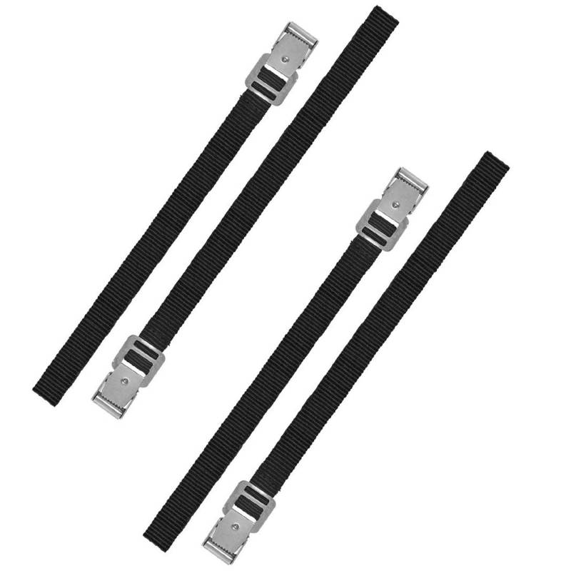 Preiswert&Gut 4X Kleine Spanngurte für Fahrradträger – Set mit Metallklemmschloss, Länge 50 cm x Breite 1,8 cm, sichere Befestigung, einfache Montage – ideal für Fahrradzubehör von Preiswert & Gut
