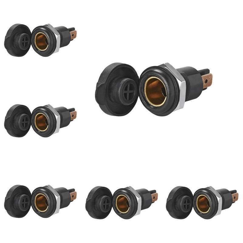 Preiswert&Gut 6 x Einbau Steckdose 12V / 24V DIN 16A KFZ Boot Ladegerät PKW Motorrad LKW (6) von Preiswert & Gut