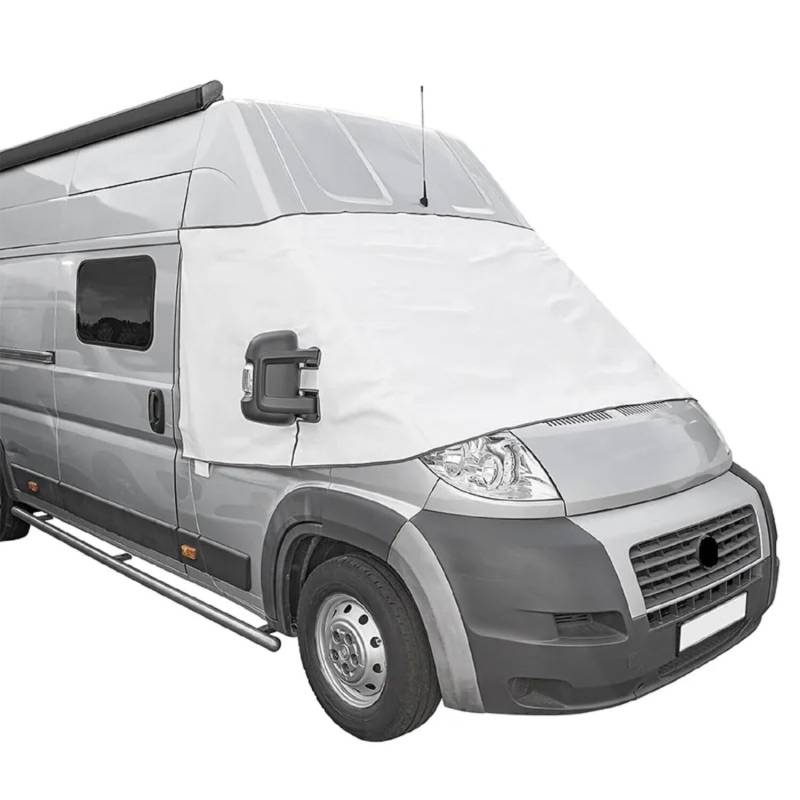 Preiswert&Gut Frontscheibenabdeckung FIAT Ducato X250 Peugeot Boxer, Citroën J5 Grau oder Weiß (Weiss) von Preiswert & Gut