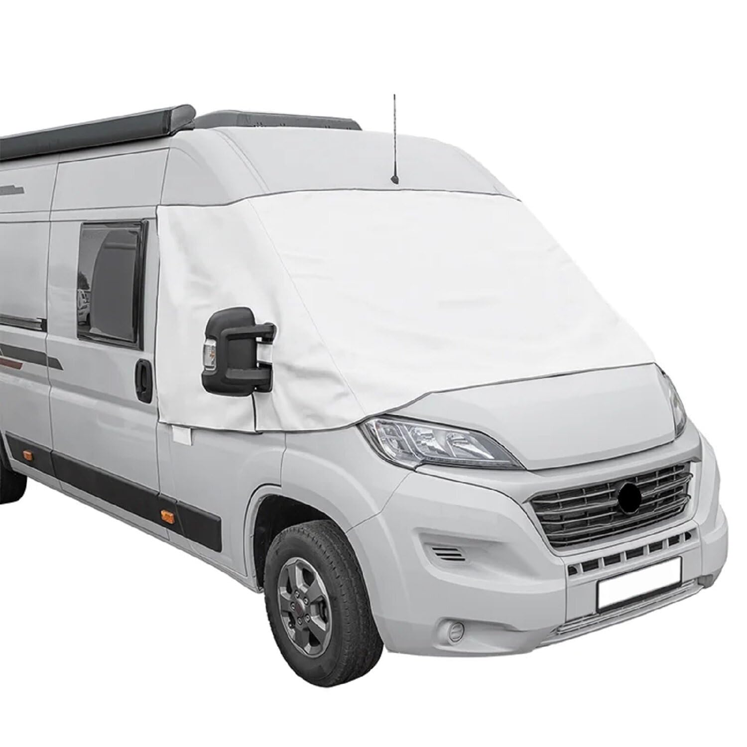 Preiswert&Gut Frontscheibenabdeckung kompatibel für FIAT Ducato X290 Weiß,Grau Wohnmobil UVSchutz (Weiss) von Preiswert&Gut