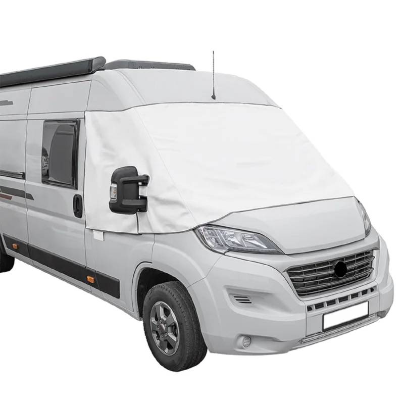 Preiswert&Gut Frontscheibenabdeckung kompatibel für FIAT Ducato X290 Weiß,Grau Wohnmobil UVSchutz (Weiss) von Preiswert&Gut
