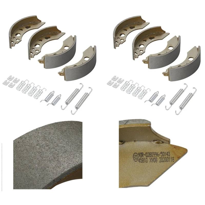 Preiswert&Gut 2 x Bremsbacken Anhänger Bremsbeläge 200x50 kompatibel für AL-KO 2050 2051 von Preiswert & Gut