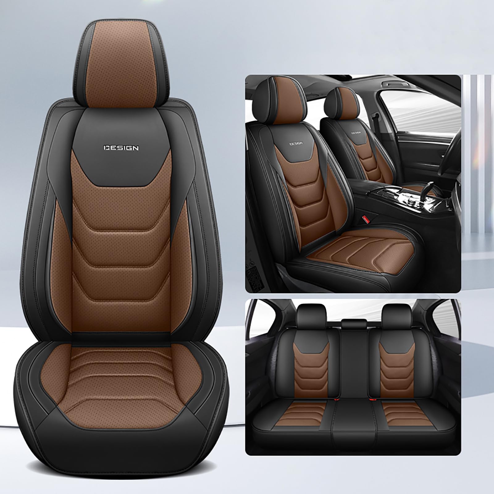 Prelea Sitzbezüge Auto Autositzbezüge Universal Set für Mercedes-Benz M-Klasse ML 500 W164 ML 320 W164 ML 350 W164 ML 420 W164 ML 550 W164 Auto Zubehör von Prelea