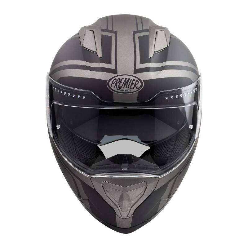 Premier Helm VYRUS ND 17 BM,SCHWARZ/GRAU,L von Premier