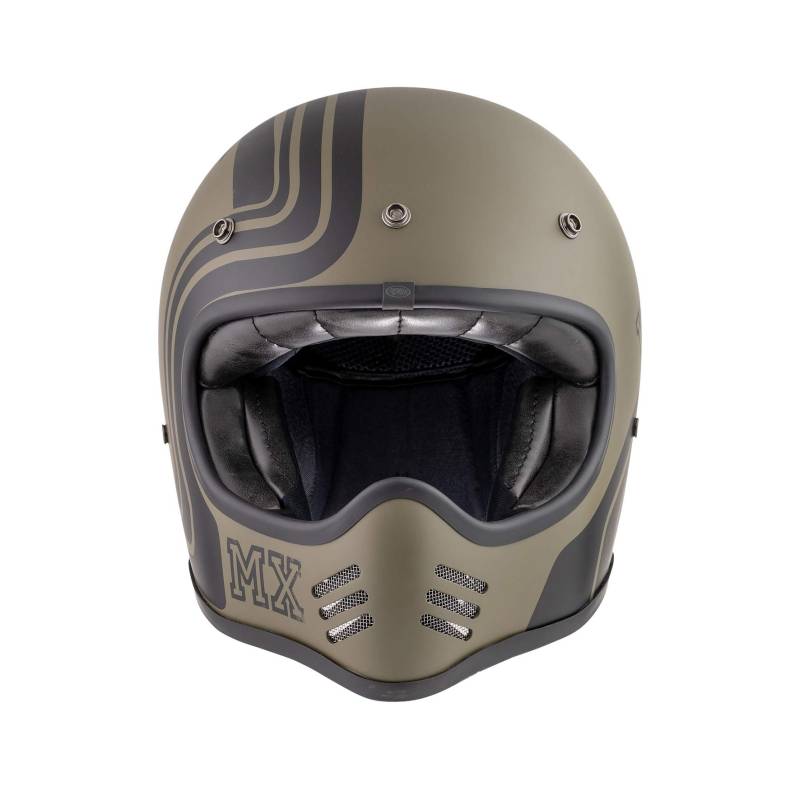 Premier HELM MX BTR MILITARY GREEN BM,MILITARY GRÜN/SCHWARZ,S von Premier