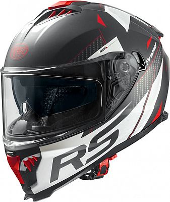 Premier Typhoon RS, Integralhelm - Matt Schwarz/Weiß/Rot - XL von Premier