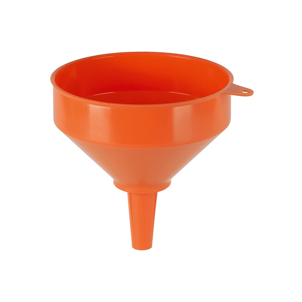 PRESSOL Kunststofftrichter mit Messingsieb Durchmesser , 1 Stück,2366017, 200/24,5 mm, Orange von Pressol