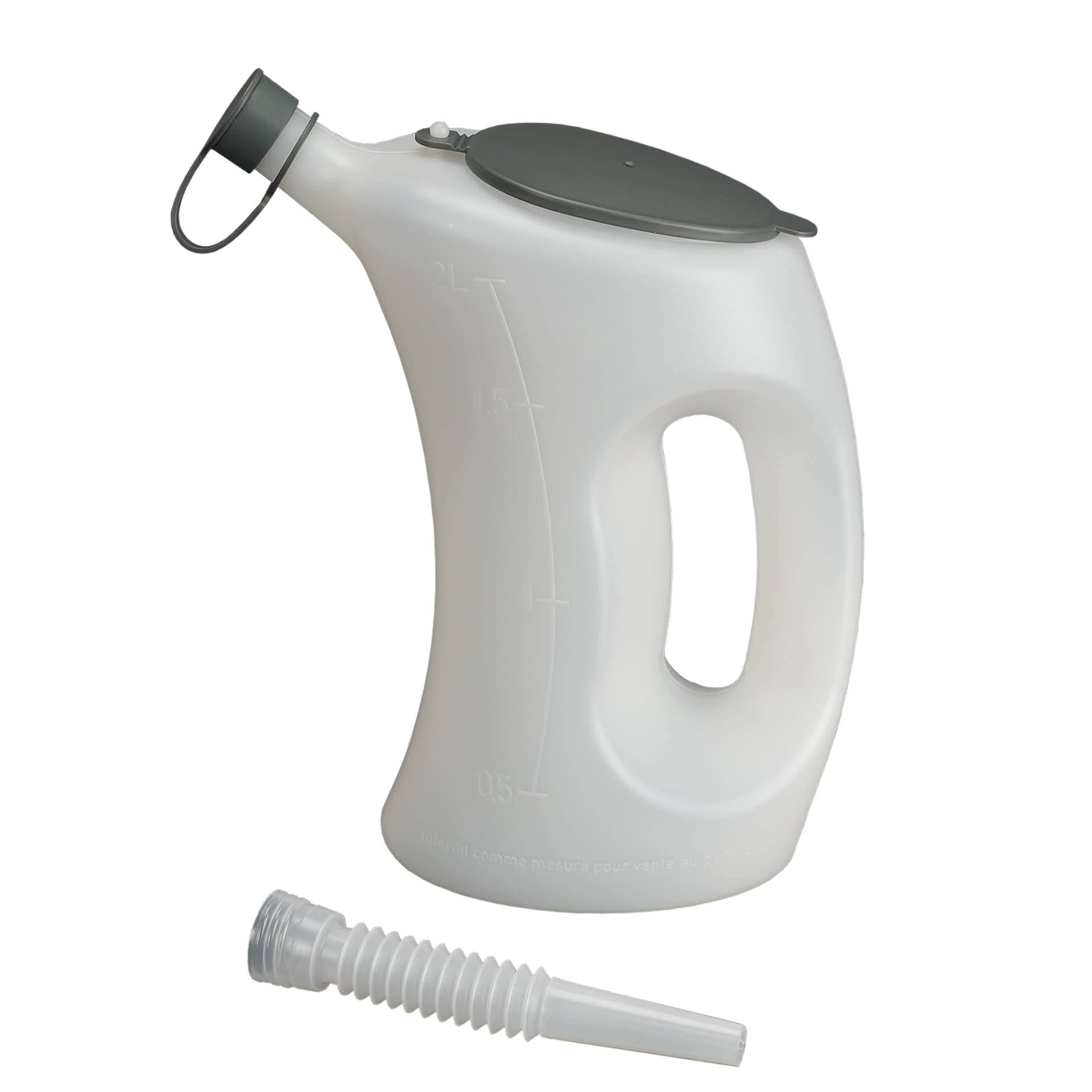 PRESSOL 0656238 Messbecher mit Deckel-FLA-PE, 2 l-weiß-transparent PRESSOL 0656238 Messbecher mit Deckel-FLA-PE, 2 l-weiß-transparent von Carpoint