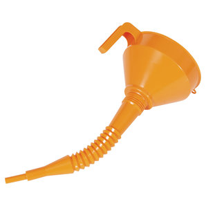 Trichter mit Sieb + flexiblem Schlauch Orange Pressol von Pressol