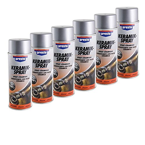6x Presto Keramik-Spray Keramikspray Keramikpaste Bremsenspray Kupferpaste Spraydose Spray Dose 400ml von Presto