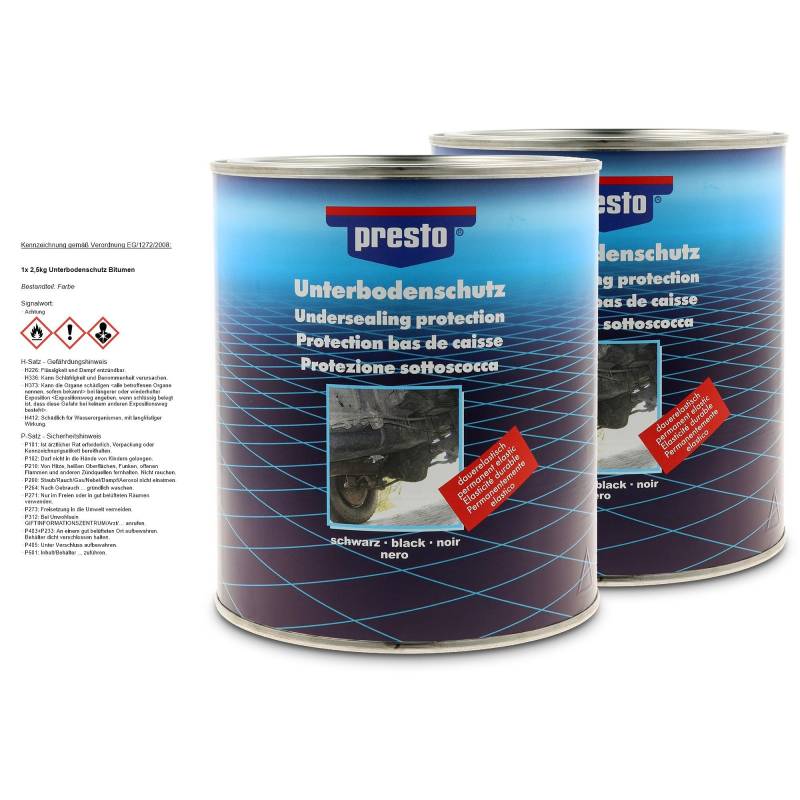 PRESTO 2x 2,5kg Unterbodenschutz Bitumen von Presto