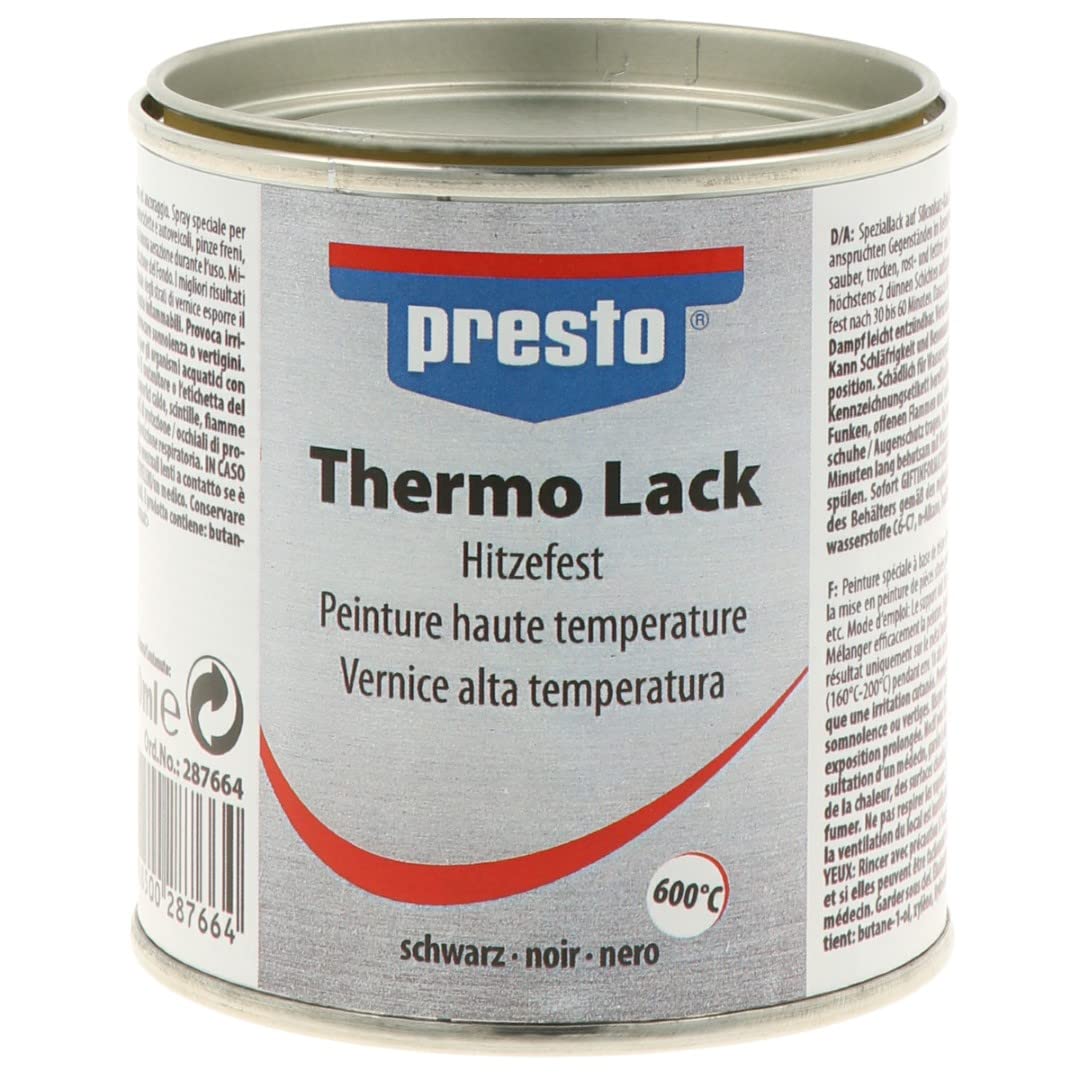 presto 287664 Thermo-Lack schwarz 600°C 250 ml von Presto