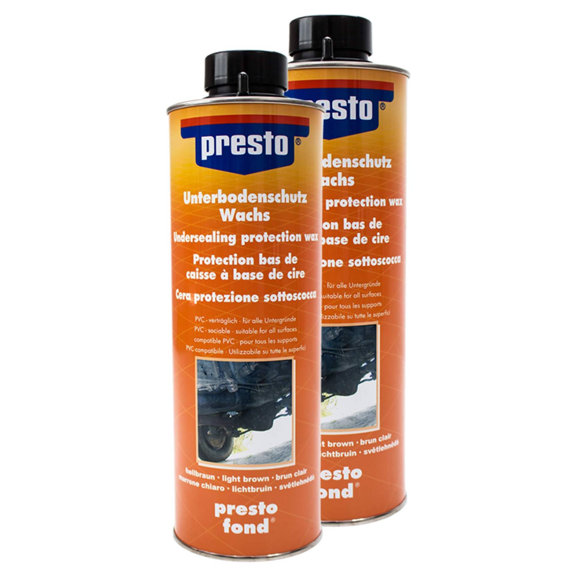 Presto 2X 603246 UNTERBODENSCHUTZ AUF WACHSBASIS STEINSCHLAGSCHUTZ HELL 1 l Presto 2X 603246 UNTERBODENSCHUTZ AUF WACHSBASIS STEINSCHLAGSCHUTZ HELL 1 l von Presto