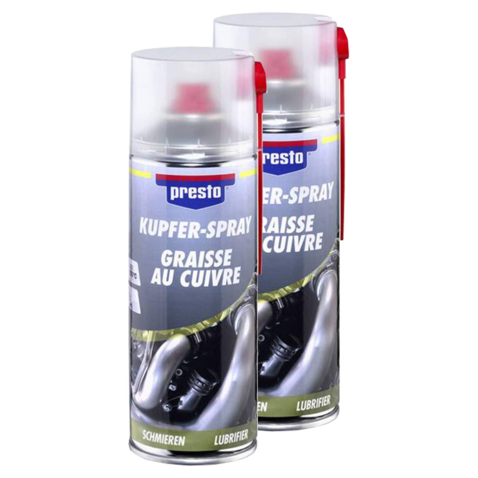 Presto 2X Kupfer-Spray Kupfer Spray Schmiermittel Schmierung 400 Ml 306383 Presto 2X Kupfer-Spray Kupfer Spray Schmiermittel Schmierung 400 Ml 306383 von Presto