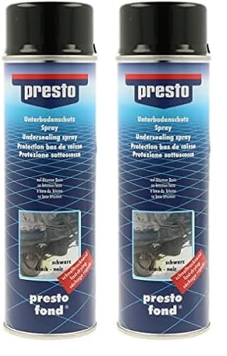 Presto 306017 Unterbodenschutz Bitumen schwarz 500 ml (Packung mit 2) von Presto