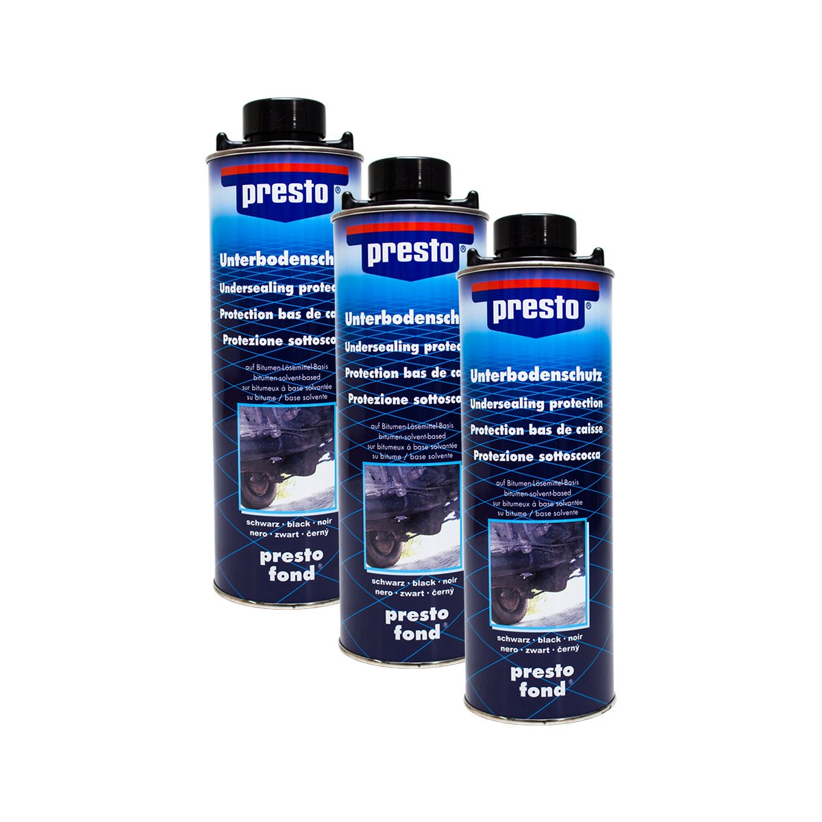 Presto 3X 603239 UNTERBODENSCHUTZ Bitumen VERSIEGELUNG SCHWARZ 1 l Presto 3X 603239 UNTERBODENSCHUTZ Bitumen VERSIEGELUNG SCHWARZ 1 l von Presto
