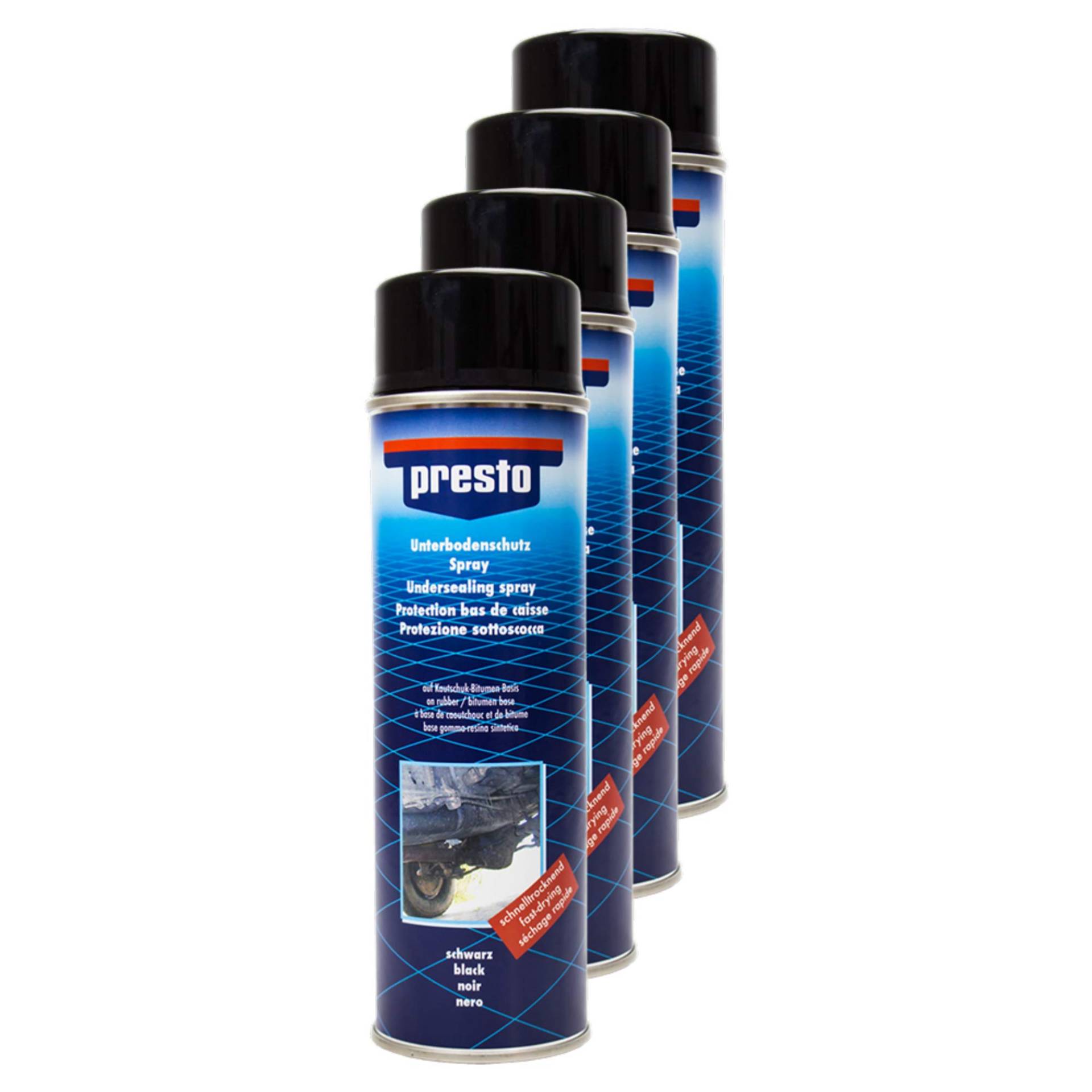 Presto 4X 306017 UNTERBODENSCHUTZ Bitumen VERSIEGELUNG SCHWARZ 500 ml Presto 4X 306017 UNTERBODENSCHUTZ Bitumen VERSIEGELUNG SCHWARZ 500 ml von Presto