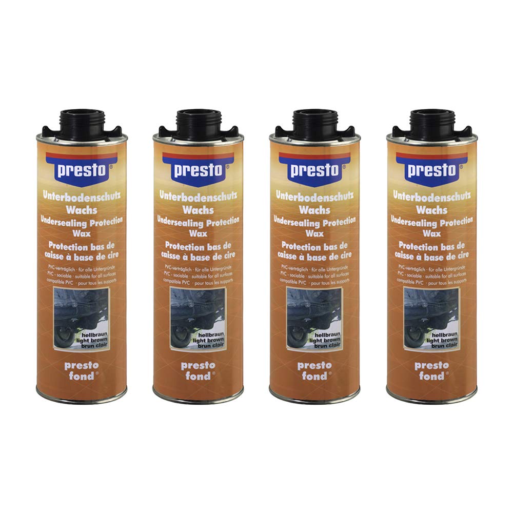 Presto 4X 690211 UBS UNTERBODENSCHUTZ WACHS STEINSCHLAGSCHUTZ SCHWARZ 1000 1L Presto 4X 690211 UBS UNTERBODENSCHUTZ WACHS STEINSCHLAGSCHUTZ SCHWARZ 1000 1L von Presto
