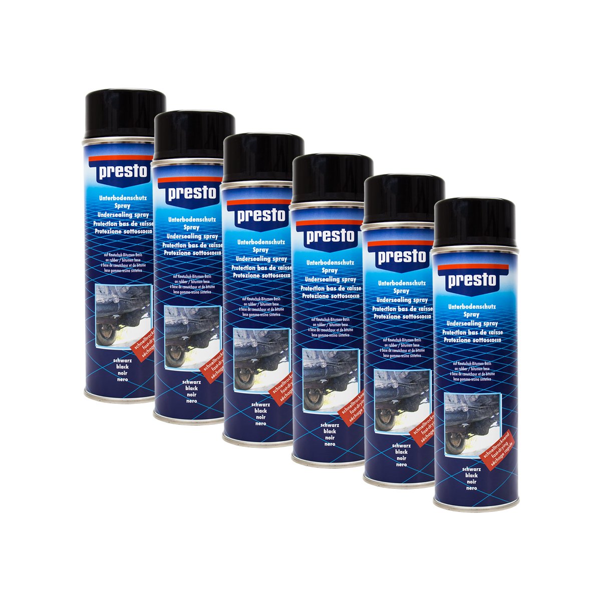 Presto 6X 306017 UNTERBODENSCHUTZ Bitumen VERSIEGELUNG SCHWARZ 500 ml Presto 6X 306017 UNTERBODENSCHUTZ Bitumen VERSIEGELUNG SCHWARZ 500 ml von Presto