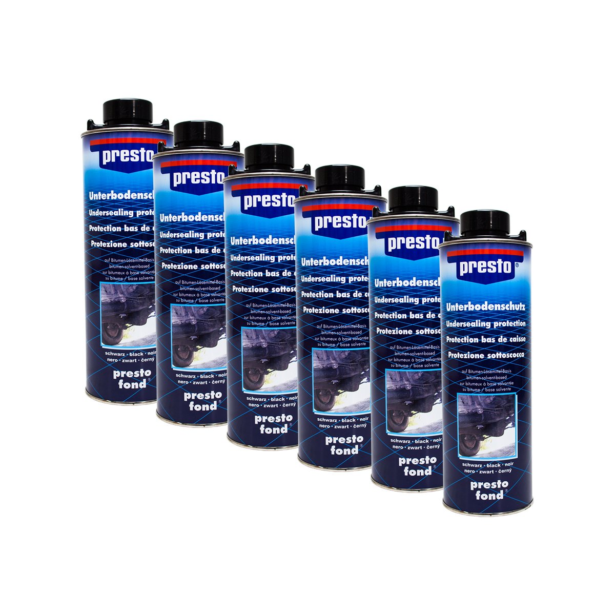 Presto 6X 603239 UNTERBODENSCHUTZ Bitumen VERSIEGELUNG SCHWARZ 1 l Presto 6X 603239 UNTERBODENSCHUTZ Bitumen VERSIEGELUNG SCHWARZ 1 l von Presto