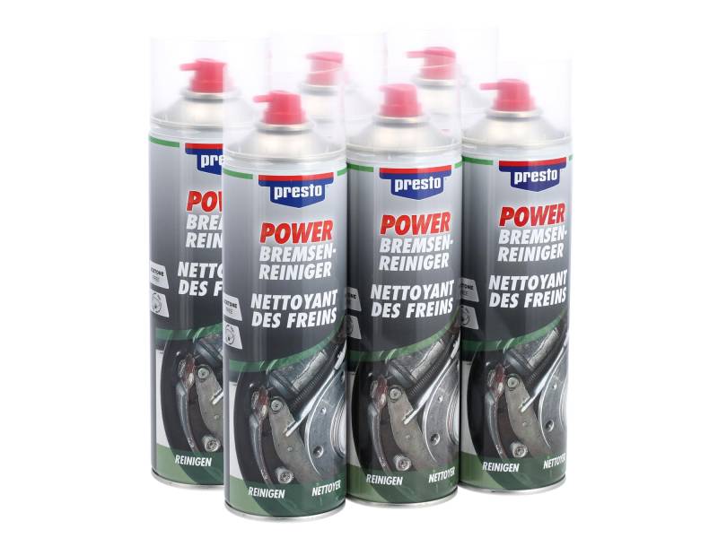Presto Set: 6x Presto Power Bremsenreiniger - 500ml von Presto