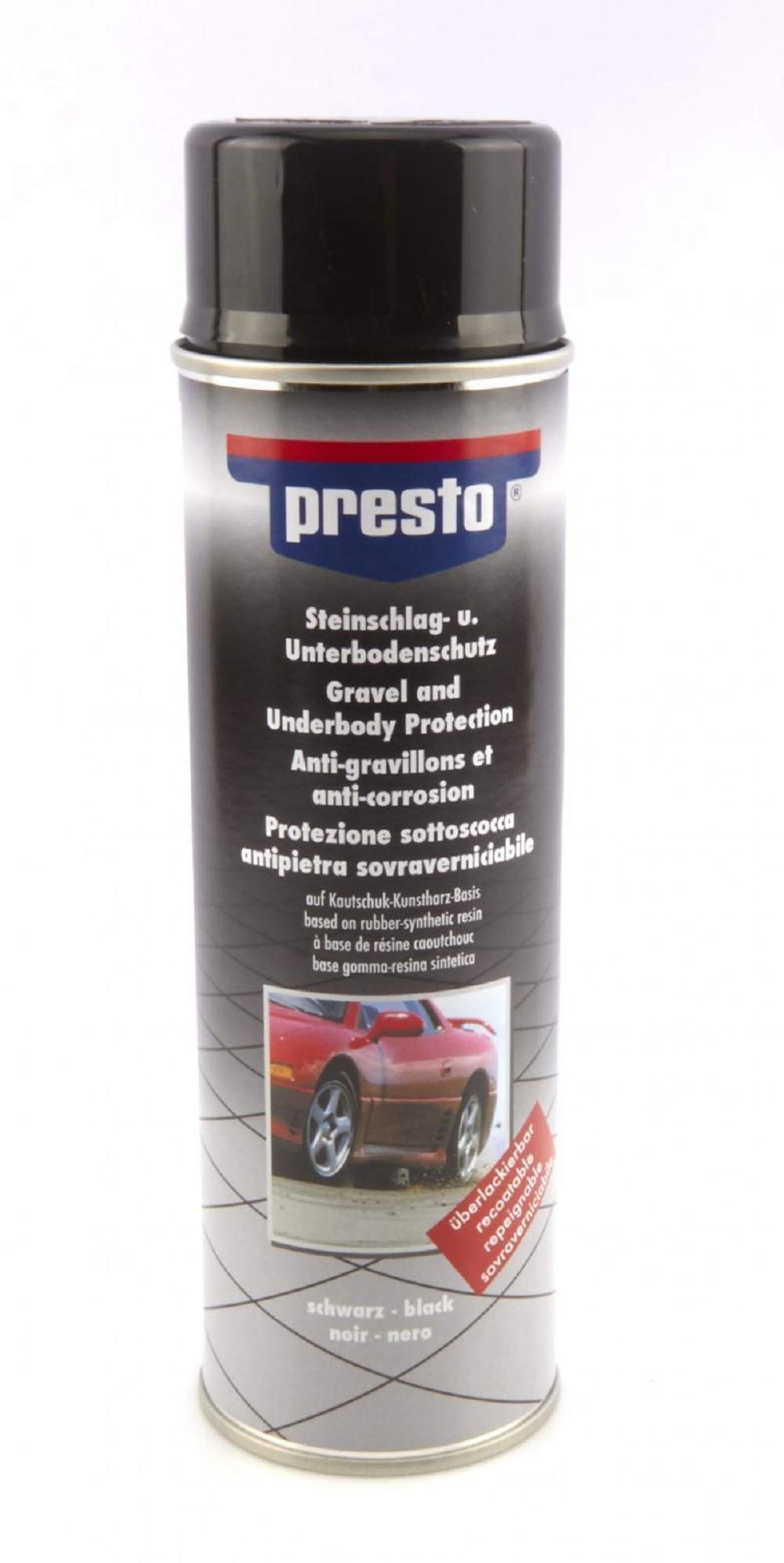 Unterboden-Schutzspray, Farbe Schwarz, mit Düse von Presto