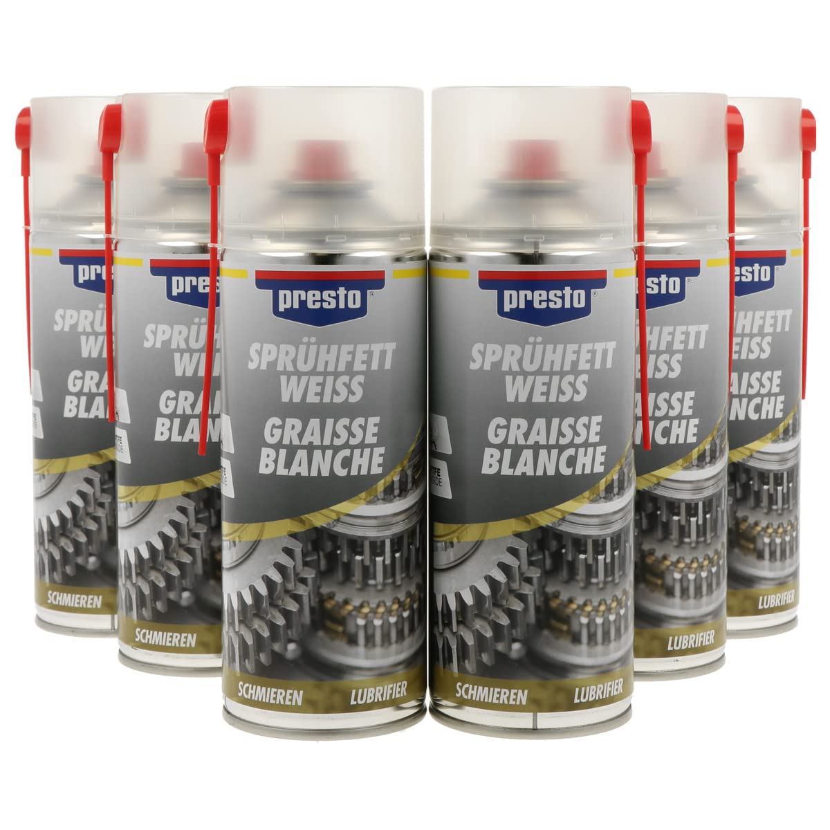 presto 100012 SET Sprühfett weiß 6 x 400 ml presto 100012 SET Sprühfett weiß 6 x 400 ml von Presto