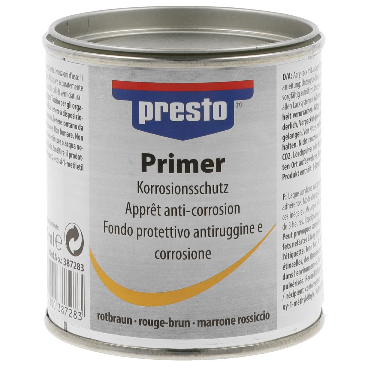 presto 387283 primer Rost- und Korrosionsschutz rotbraun 200 ml presto 387283 primer Rost- und Korrosionsschutz rotbraun 200 ml von Presto
