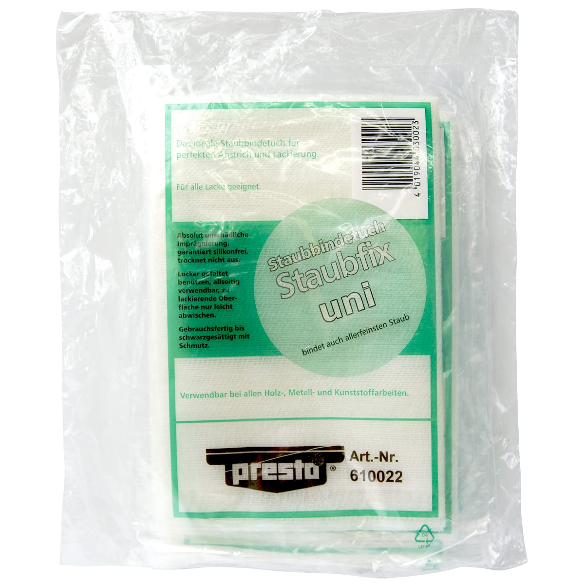 presto 610022 Staubbindetücher (Polybeutel à 5 Stück) von Presto