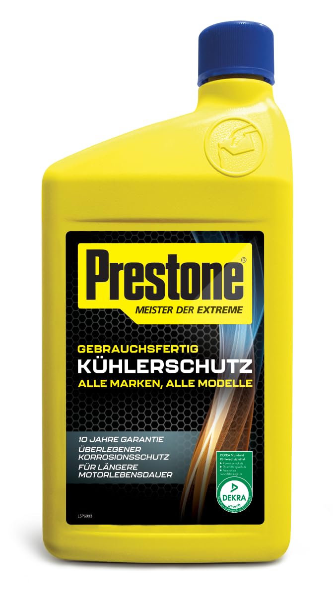 PRESTONE Kühlerschutzmittel -37 °C bis 129 °C 10 Jahre Kühlerfrostschutz,GEBRAUCHSFERTIG, 1L PRESTONE Kühlerschutzmittel -37 °C bis 129 °C 10 Jahre Kühlerfrostschutz,GEBRAUCHSFERTIG, 1L von Prestone