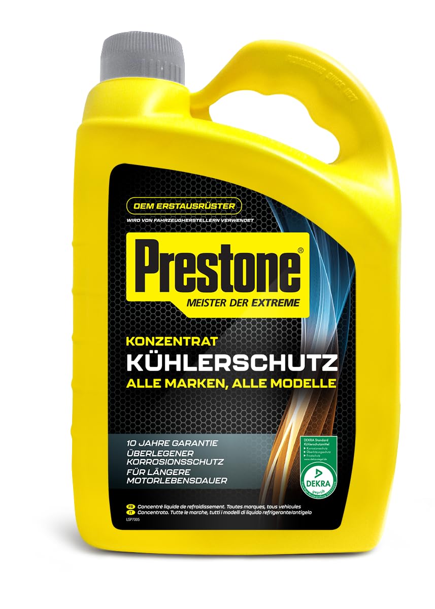 PRESTONE Kühlerschutzmittel -64°C bis 129 °C 10 Jahre Kühlerfrostschutz, Konzentrat, 4L PRESTONE Kühlerschutzmittel -64°C bis 129 °C 10 Jahre Kühlerfrostschutz, Konzentrat, 4L von Prestone