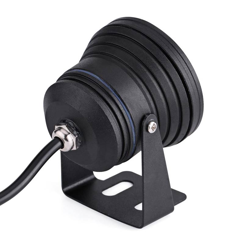 10 W 12 V RGB-LED-Strahler, Regenfeste Lampe mit Fernbedienung, Verstellbarer Ständer, Wasserdichtes Design, Marineboot-Yacht-Aquarium-Brunnen-Teich-Atmosphärenbeleuchtung von Pretfy