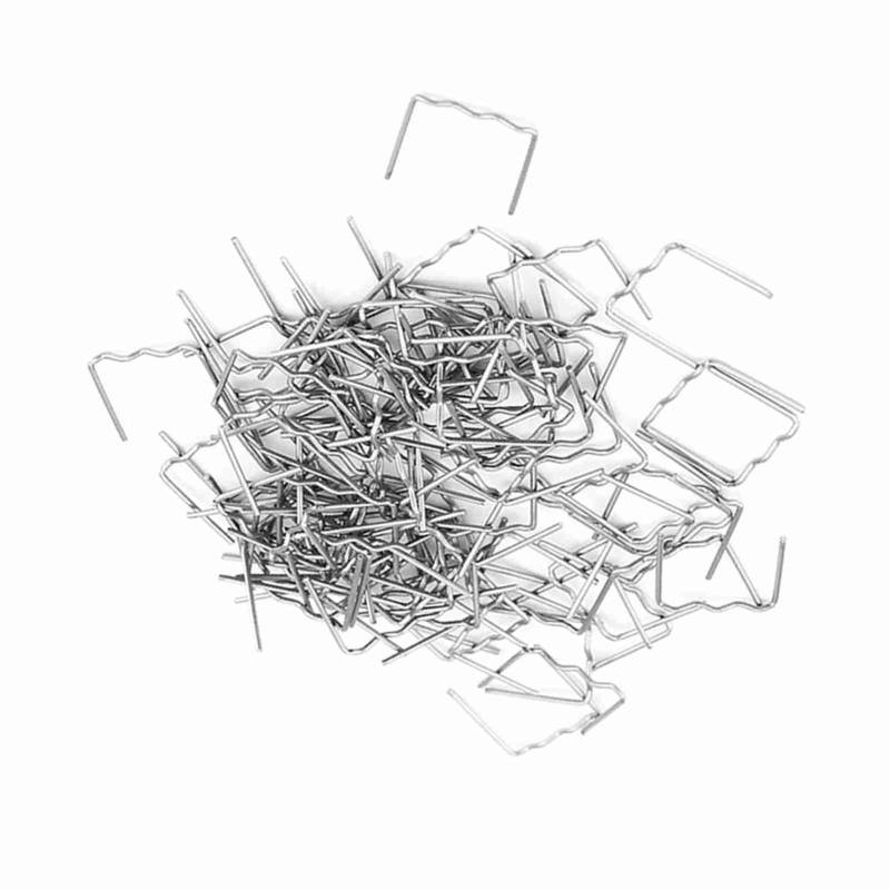 100 Pcs 0,8 Mm Auto Stoßfänger Reparatur Vor Geschnittener Schweißhüter, Edelstahl -V -Stil, S -Stil, Wellenstil Optional, Hohe Härte für (S-Typ 0,8 mm 100pcs) von Pretfy