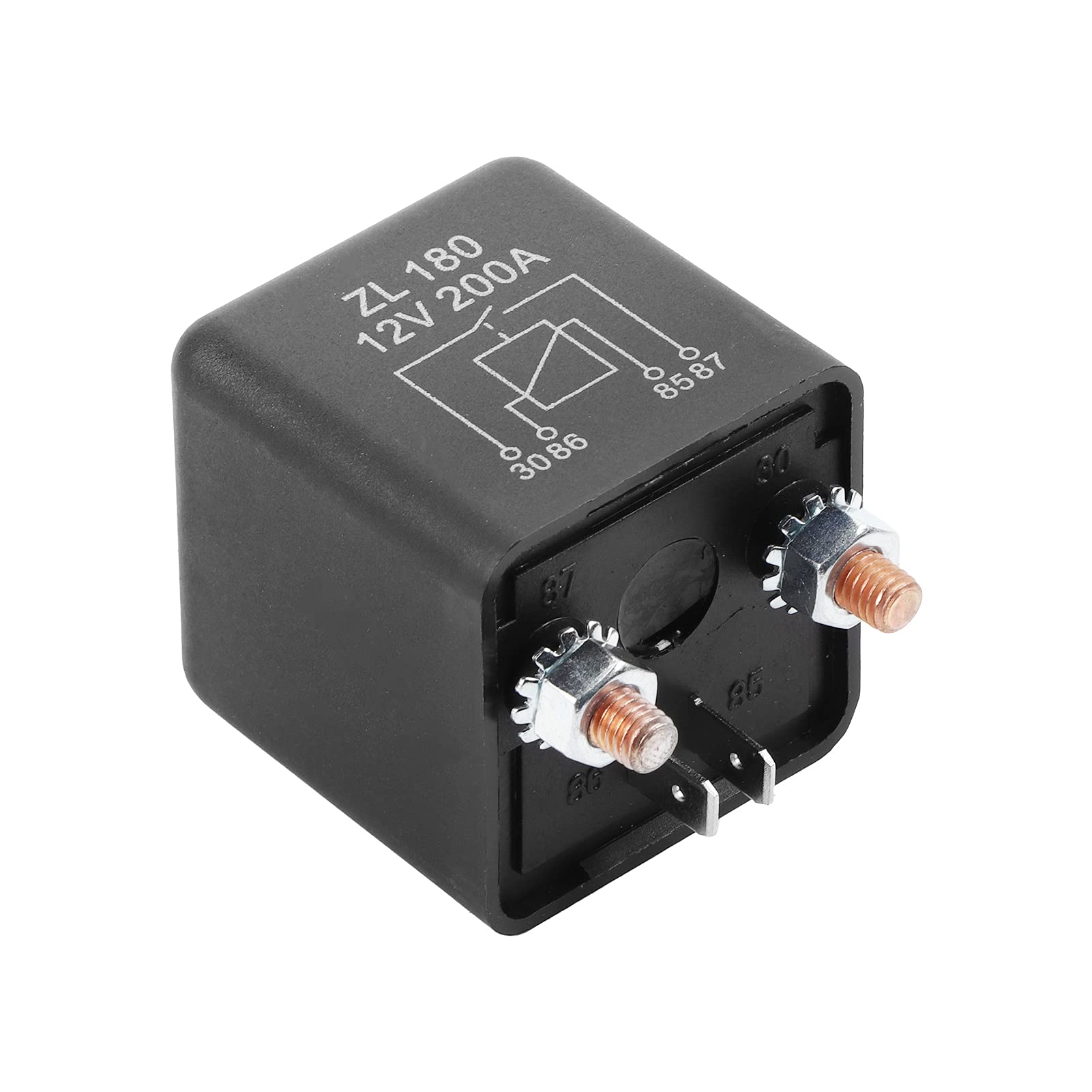 12V 200A Heavy Duty 4-Terminal Kfz-Relais Schalter, Robust und Fest, Ideal für Universelle 12-V-Anwendungen, für Baufahrzeuge, Autos und Andere Große Fahrzeuge mit 1 Split 12V 200A Heavy Duty 4-Terminal Kfz-Relais Schalter, Robust und Fest, Ideal für Universelle 12-V-Anwendungen, für Baufahrzeuge, Autos und Andere Große Fahrzeuge mit 1 Split von Pretfy