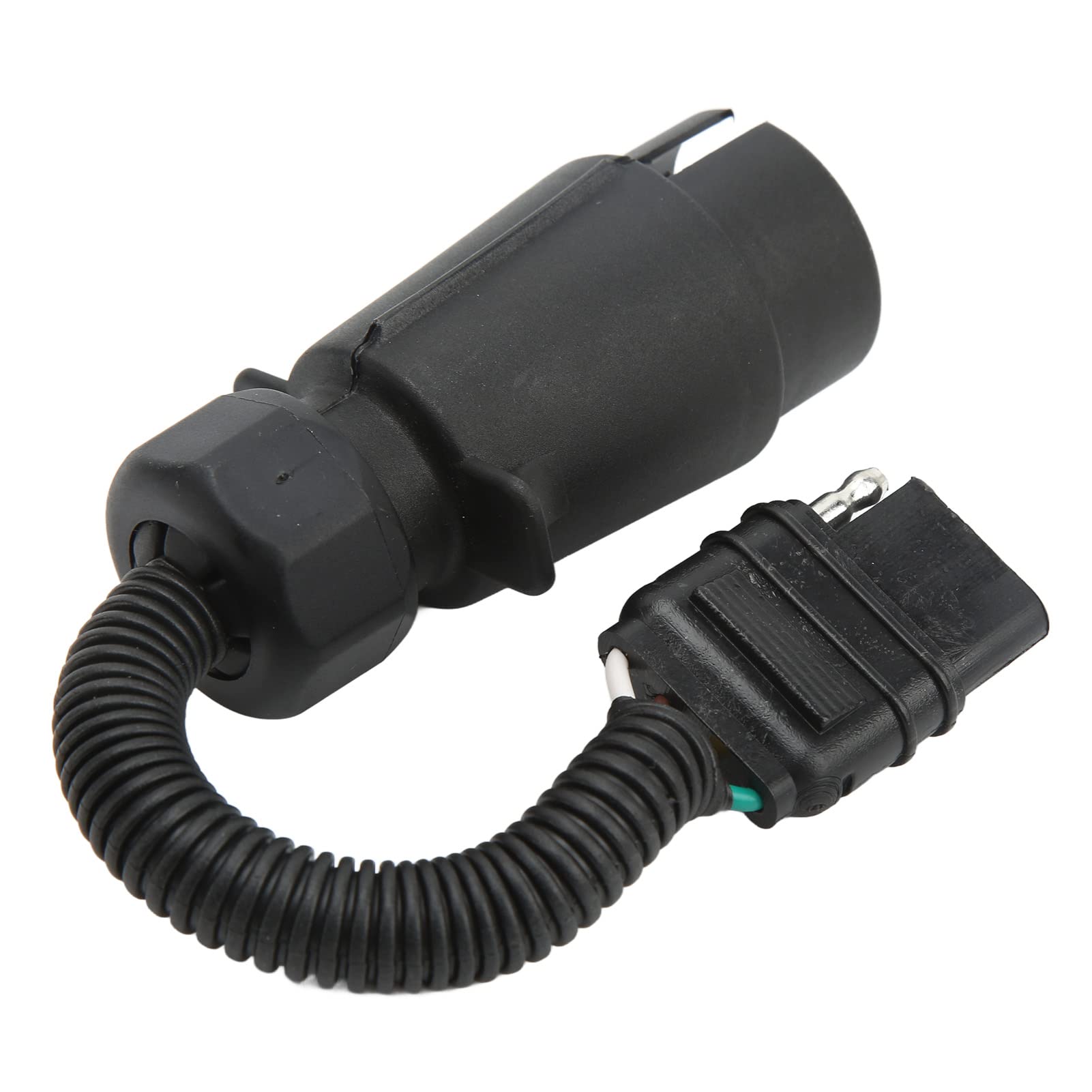 7-poliger Runder auf 4-poligen Flachen Anhängerkabel-Adapterstecker, Messingklemmen, Robustes ABS-Gehäuse, Anhängerkabel-Anschlussstecker mit Messingklemmen für 7-poliger Runder auf 4-poligen Flachen Anhängerkabel-Adapterstecker, Messingklemmen, Robustes ABS-Gehäuse, Anhängerkabel-Anschlussstecker mit Messingklemmen für von Pretfy