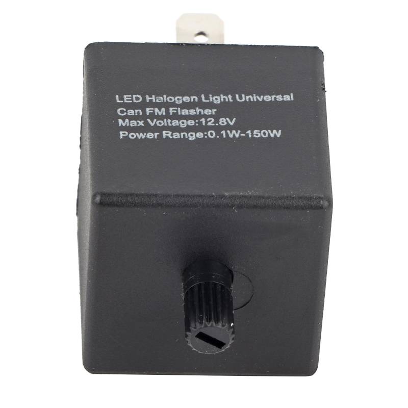 LED-Flasher-Relais, Verstellbarer Blinker für Kfz-Motorrad, mit Licher SMD-Technologie, Universell für 12-V-Automobile und Motorräder, Hilfreich bei der Lösung von Problemen Im von Pretfy