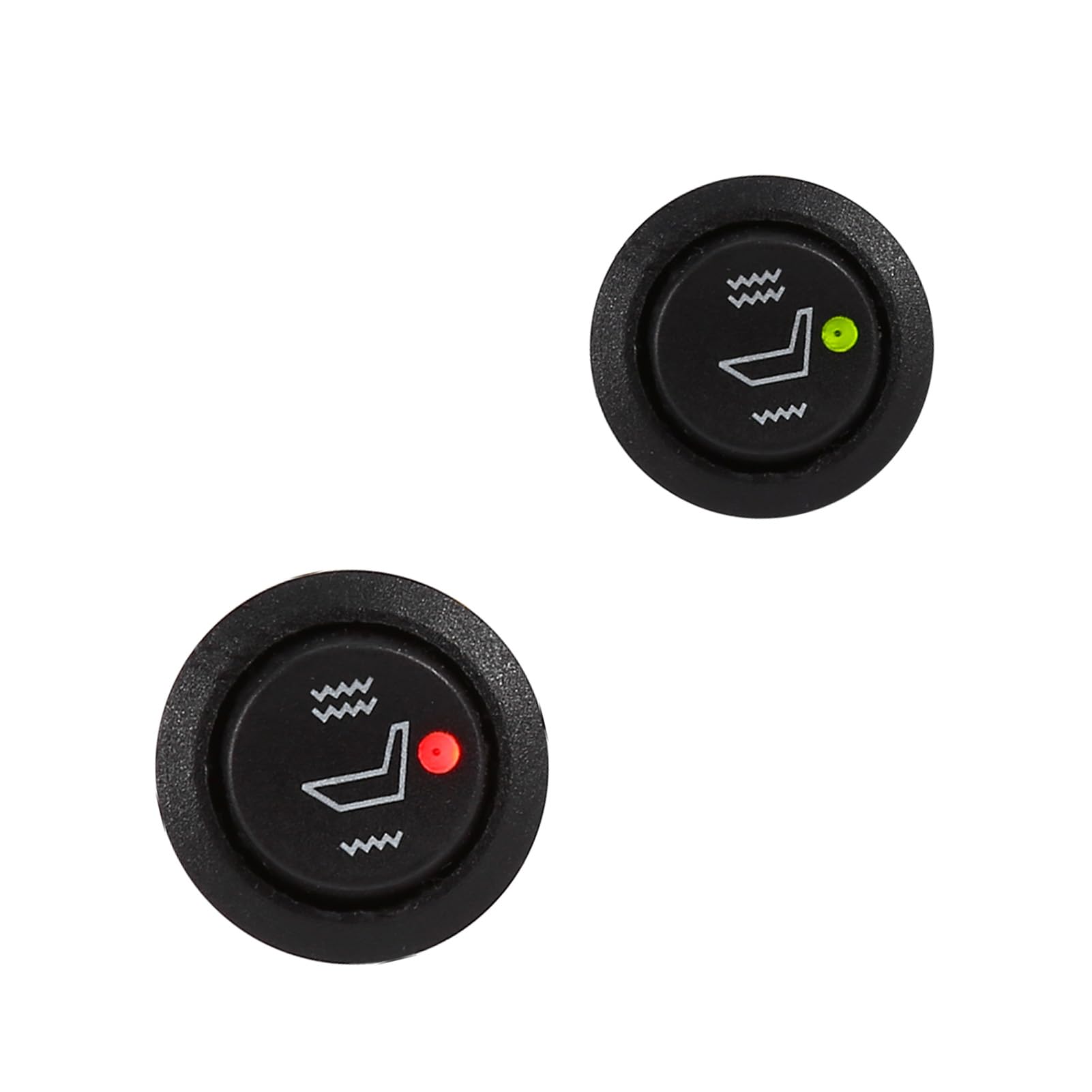 Universal Autositzheizungsschalter, 2 -fach -runder Beheizter Rocker Hi Niedrige Kontrollschalter, Packung von 2,Brandneu und, CE -Authentifizierung, Schnelle Heizung, Nicht Universal Autositzheizungsschalter, 2 -fach -runder Beheizter Rocker Hi Niedrige Kontrollschalter, Packung von 2,Brandneu und, CE -Authentifizierung, Schnelle Heizung, Nicht von Pretfy